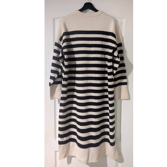 NEW Zara | Striped Knit Midi Dress - Picture 4 of 10